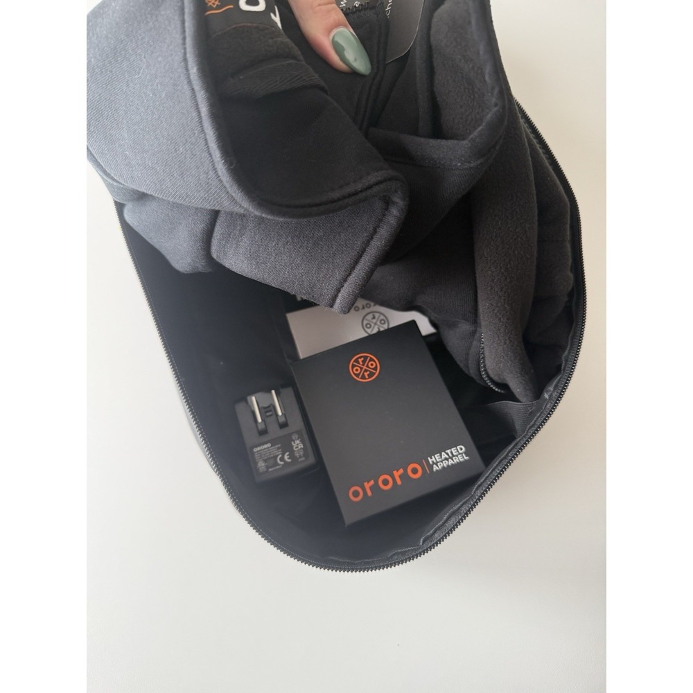 BRAND NEW Ororo Men's XL Fleece Heated Vest Black Battery Pack Included NWT - Picture 5 of 6